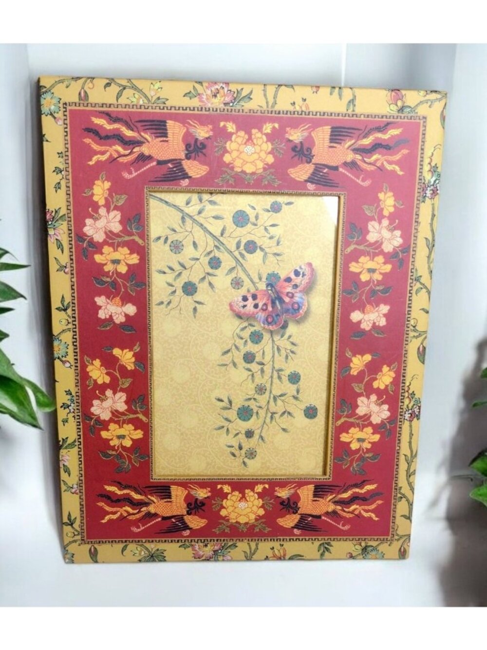 John Grossman for Punch Studio Asian Style Photo Picture Frame 9x7 Phoenix Bird